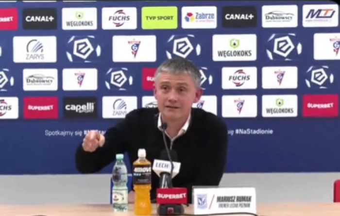 Mariusz Rumak nie trzyma ciśnienia. Spięcie z dziennikarzem. 